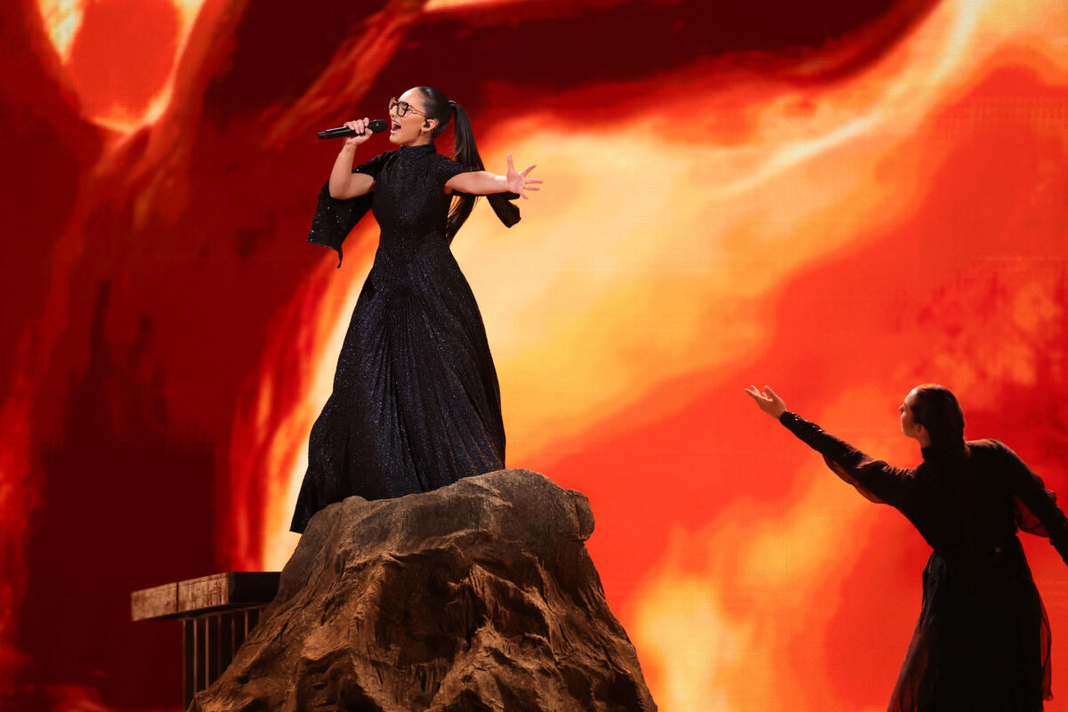 Η Klavdia στην πρόβα της Eurovision