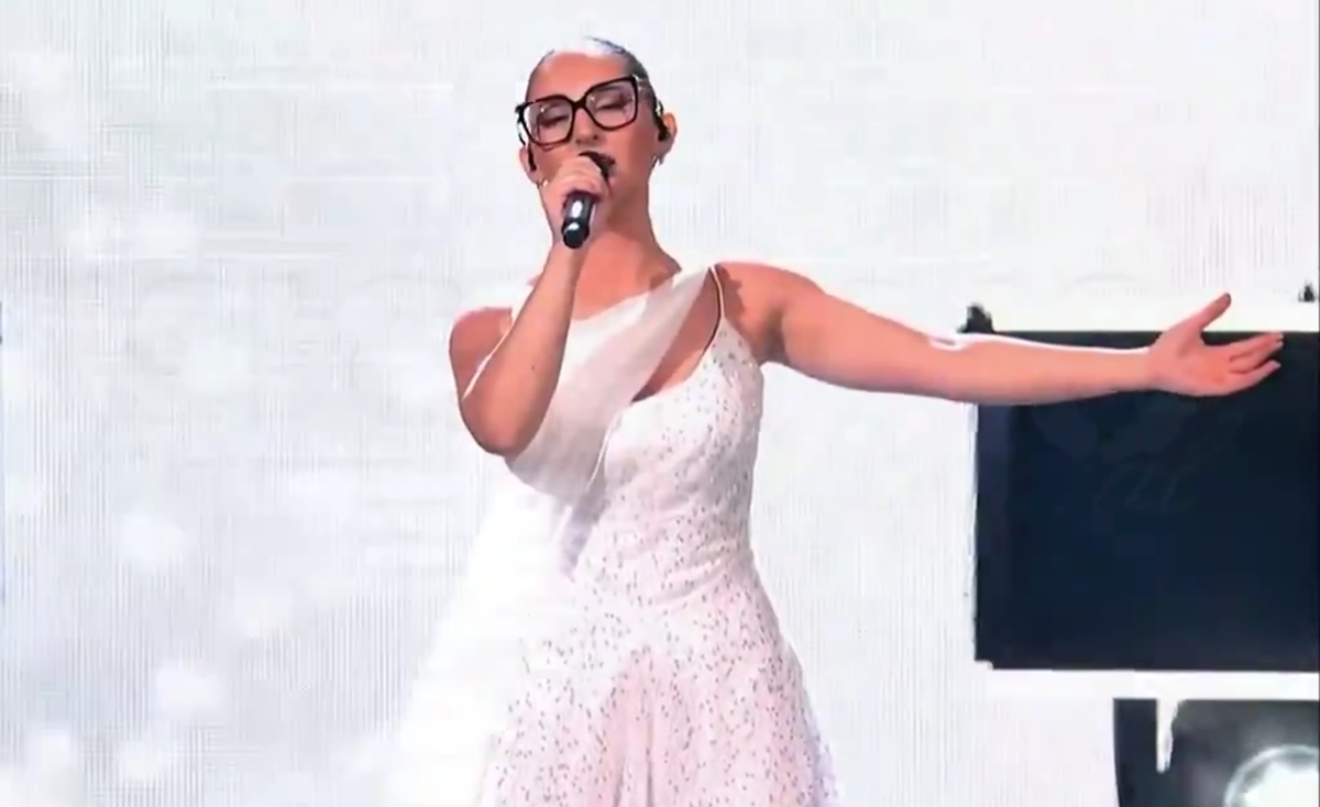 Η Klavdia στην τελική πρόβα της Eurovision