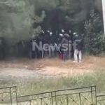 Οι κουκουλοφόροι στην Πολυτεχνειούπο