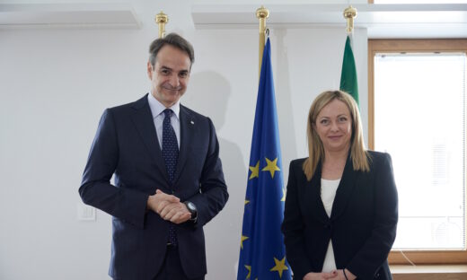 Κυριάκος Μητσοτάκης με Τζόρτζια Μελόνι