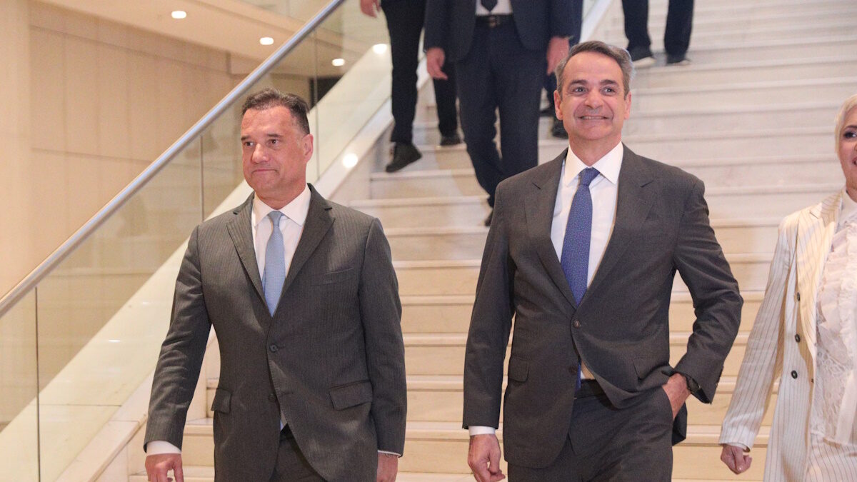 Ο πρωθυπουργός Κυριάκος Μητσοτάκης και ο υπουργός Υγείας Άδωνις Γεωργιάδης
