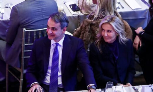 Ο Κυριάκος Μητσοτάκης με τη Μαρέβα Μητσοτάκη
