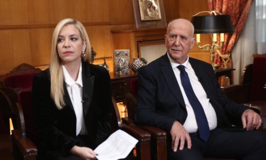Η Μαρία Αναστασοπούλου με τον Γιώργο Παπαδάκη