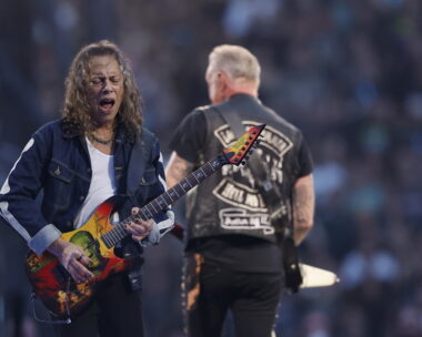 Οι Metallica κατά τη διάρκεια συναυλίας στη Μαδρίτη