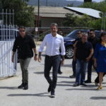 O Κυριάκος Μητσοτάκης στο Περιστέρι