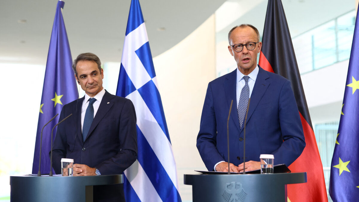 Κυριάκος Μητσοτάκης και Φρίντριχ Μερτς