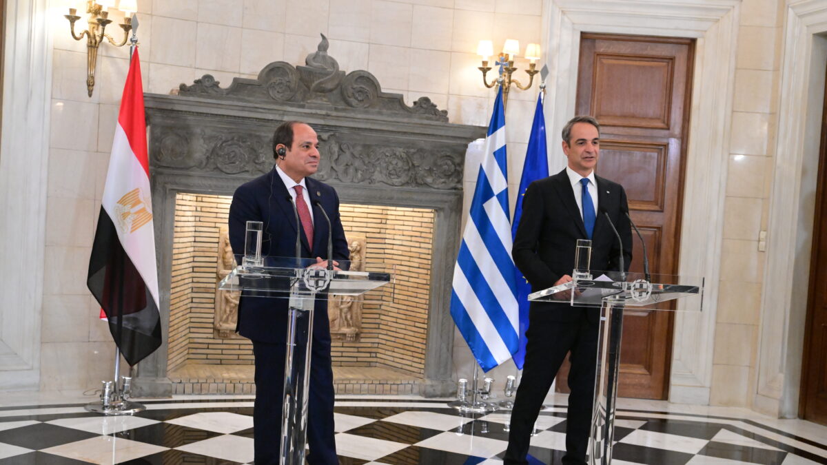 Κυριάκος Μητσοτάκης και Αλ Σίσι