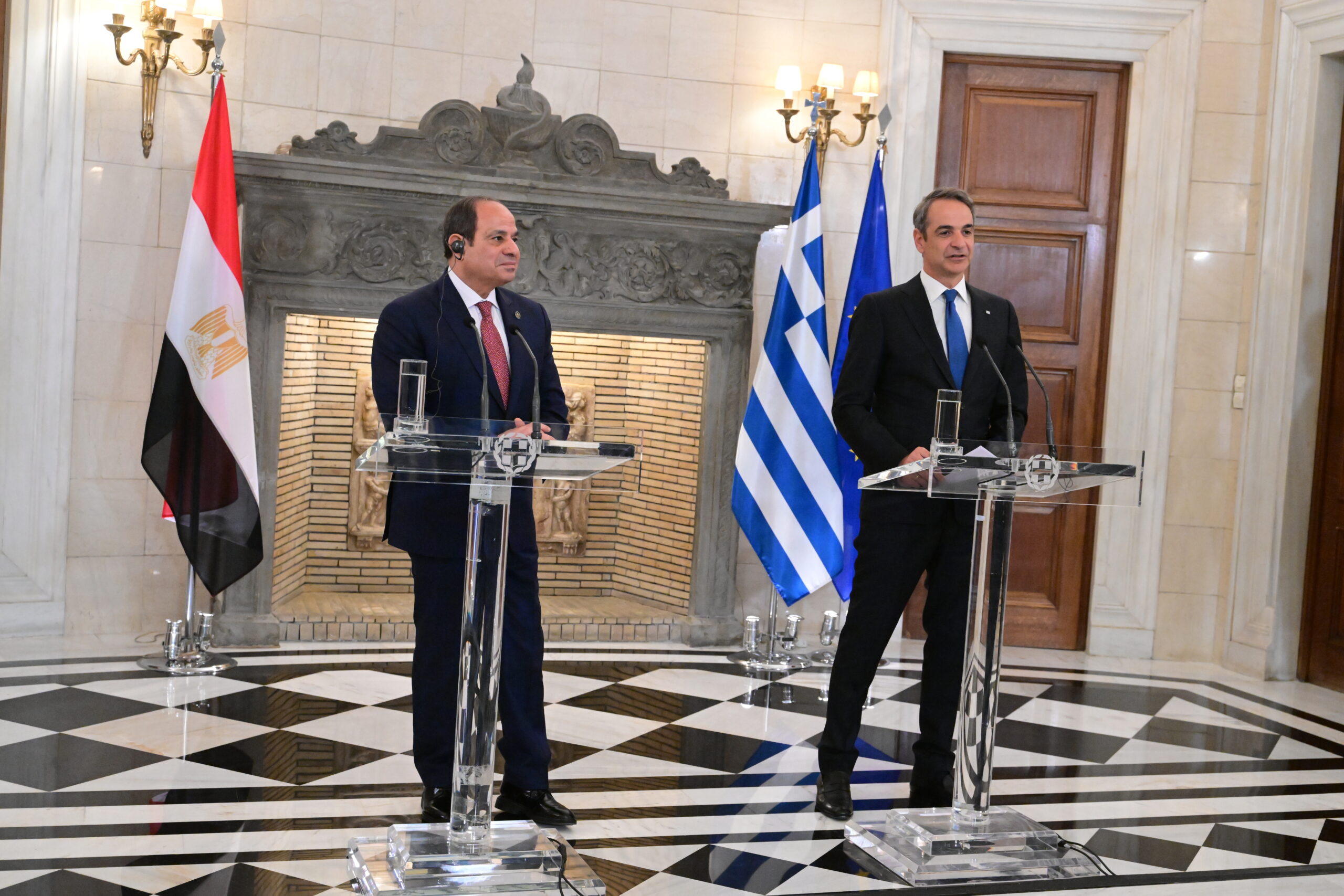 Κυριάκος Μητσοτάκης και Αλ Σίσι