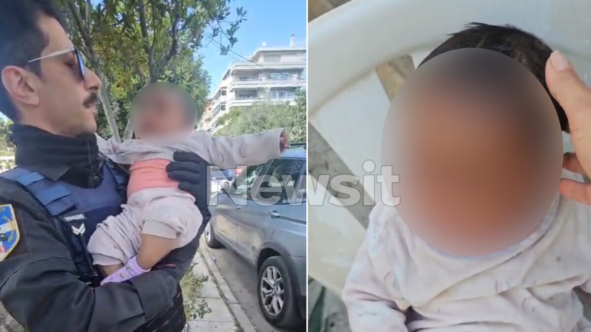 Άλιμος: Βίντεο – ντοκουμέντο με τη συγκλονιστική στιγμή που αστυνομικοί εντοπίζουν το βρέφος δίπλα σε κάδο απορριμμάτων