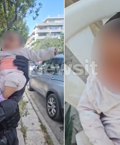 Άλιμος: Βίντεο – ντοκουμέντο με τη συγκλονιστική στιγμή που αστυνομικοί εντοπίζουν το βρέφος δίπλα σε κάδο απορριμμάτων