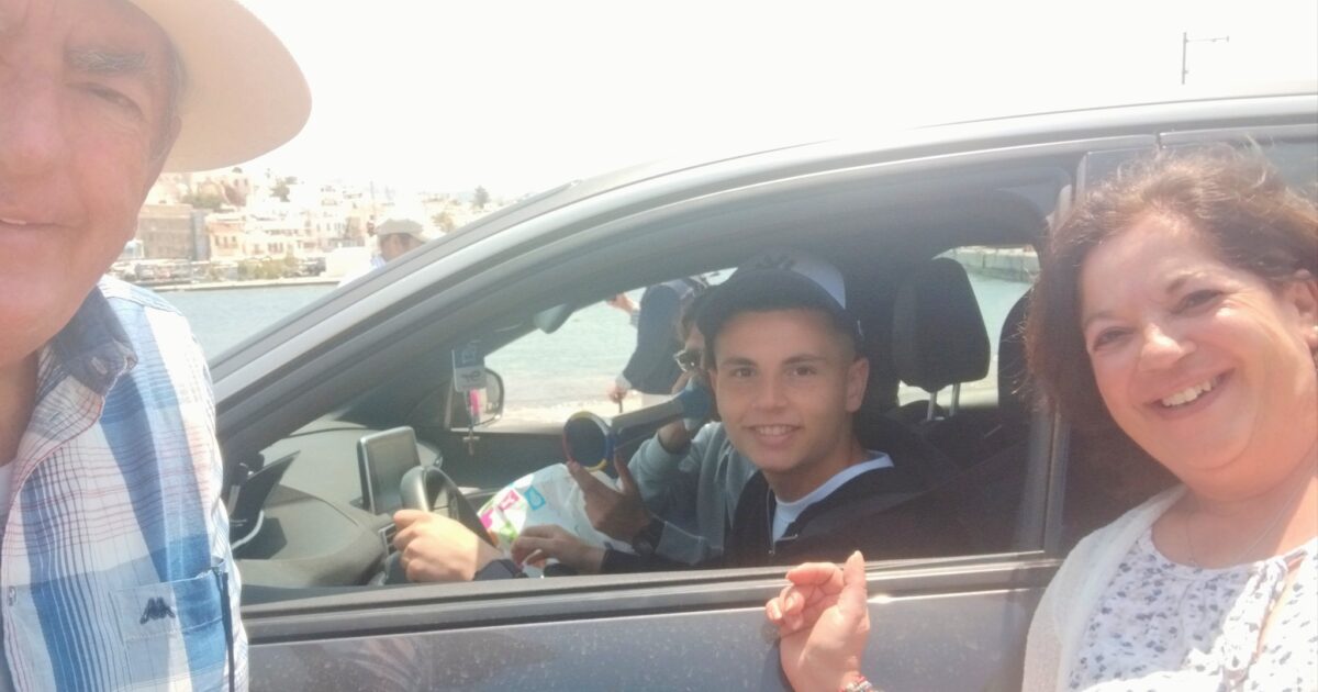 Christos Mouzakitis started his vacation in Naxos