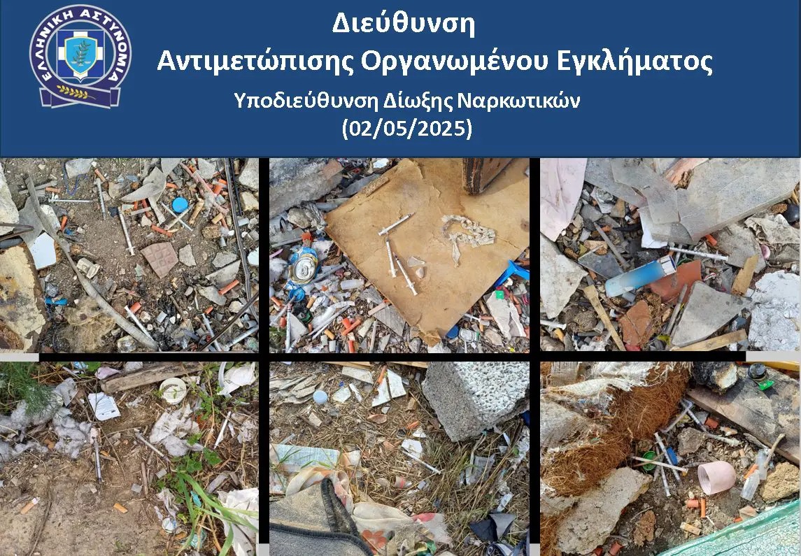 Τα ναρκωτικά που βρέθηκαν στο οικόπεδο