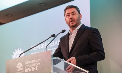 Ο πρόεδρος του ΠΑΣΟΚ Νίκος Ανδρουλάκης