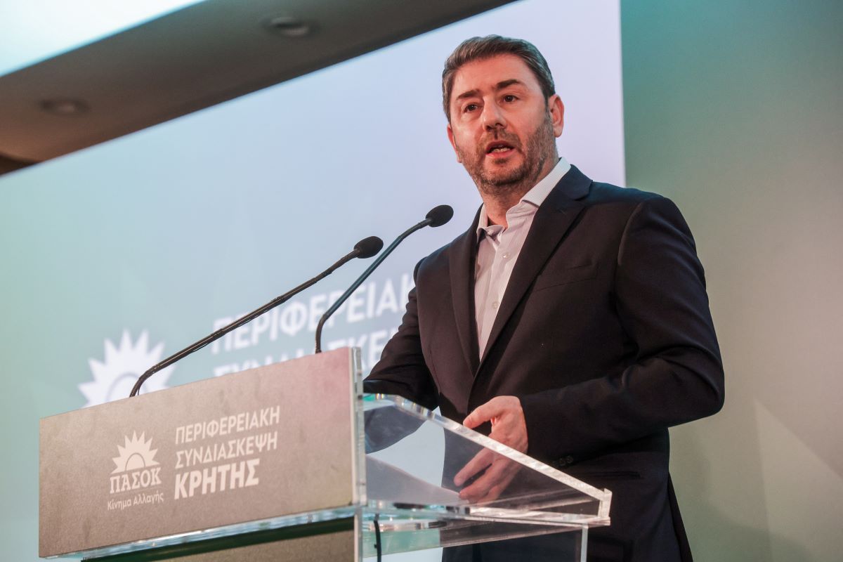 Ο πρόεδρος του ΠΑΣΟΚ Νίκος Ανδρουλάκης