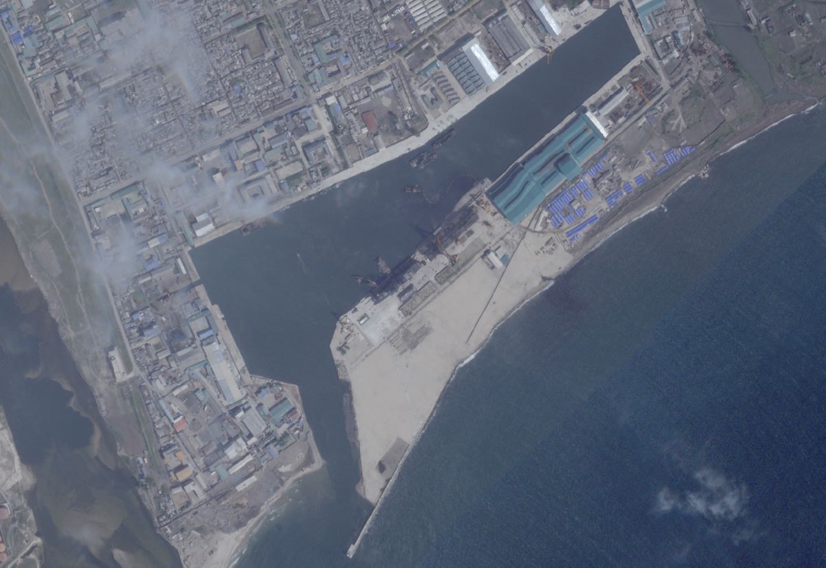 The North Korean yard before the accident