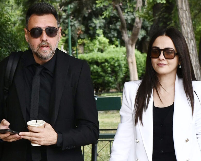 Μάνος Παπαδόπουλος και Αγγελική Δαλιάνη μαζί στα δικαστήρια για τη δίκη με τη Σοφία Παυλίδου