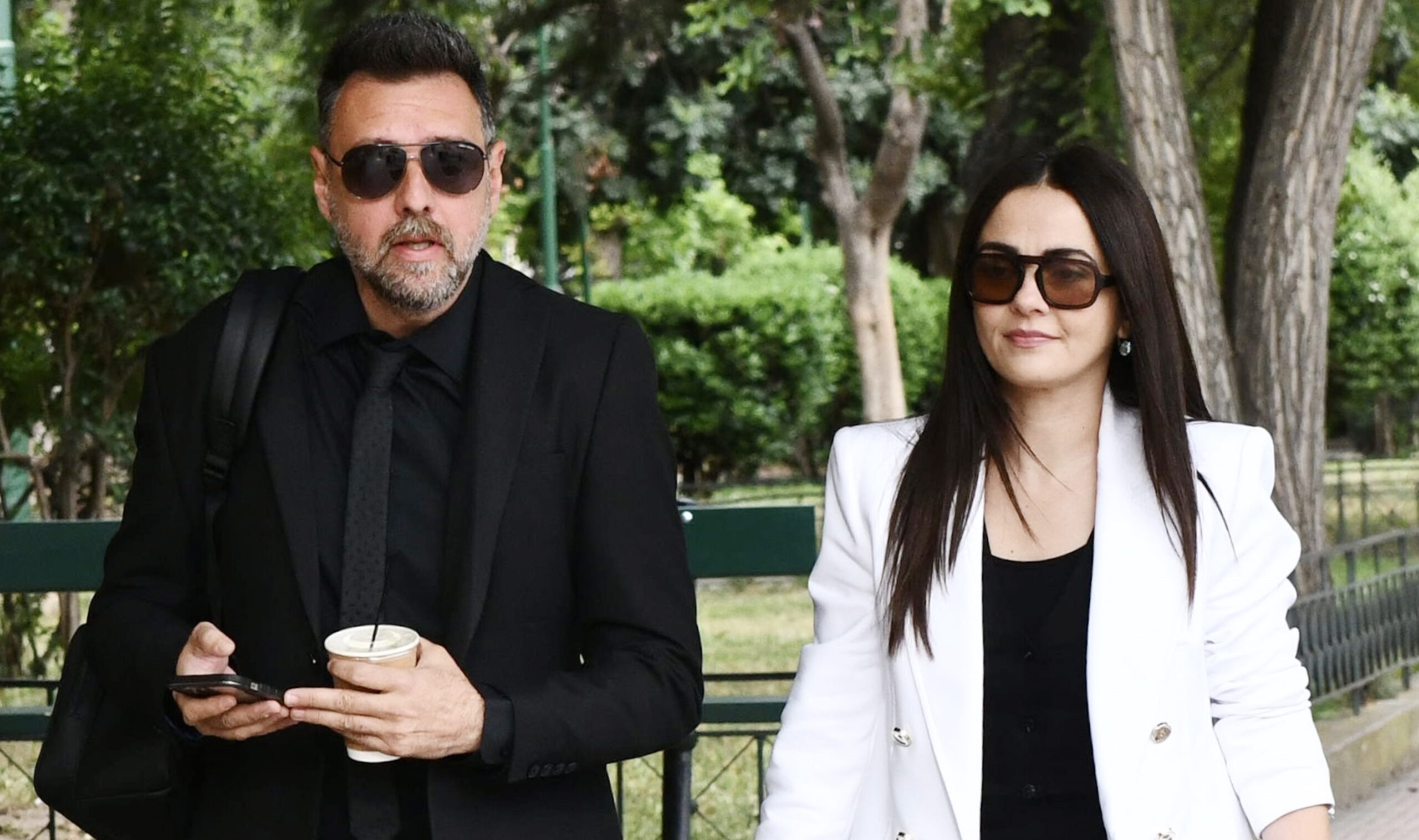 Μάνος Παπαγιάννης και Αγγελική Δαλιάνη / NDP PHOTO