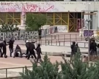 Στιγμιότυπο από την επίθεση στην Πολυτεχνειούπολη