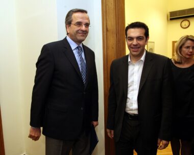 Αλέξης Τσίπρας και Αντώνης Σαμαράς