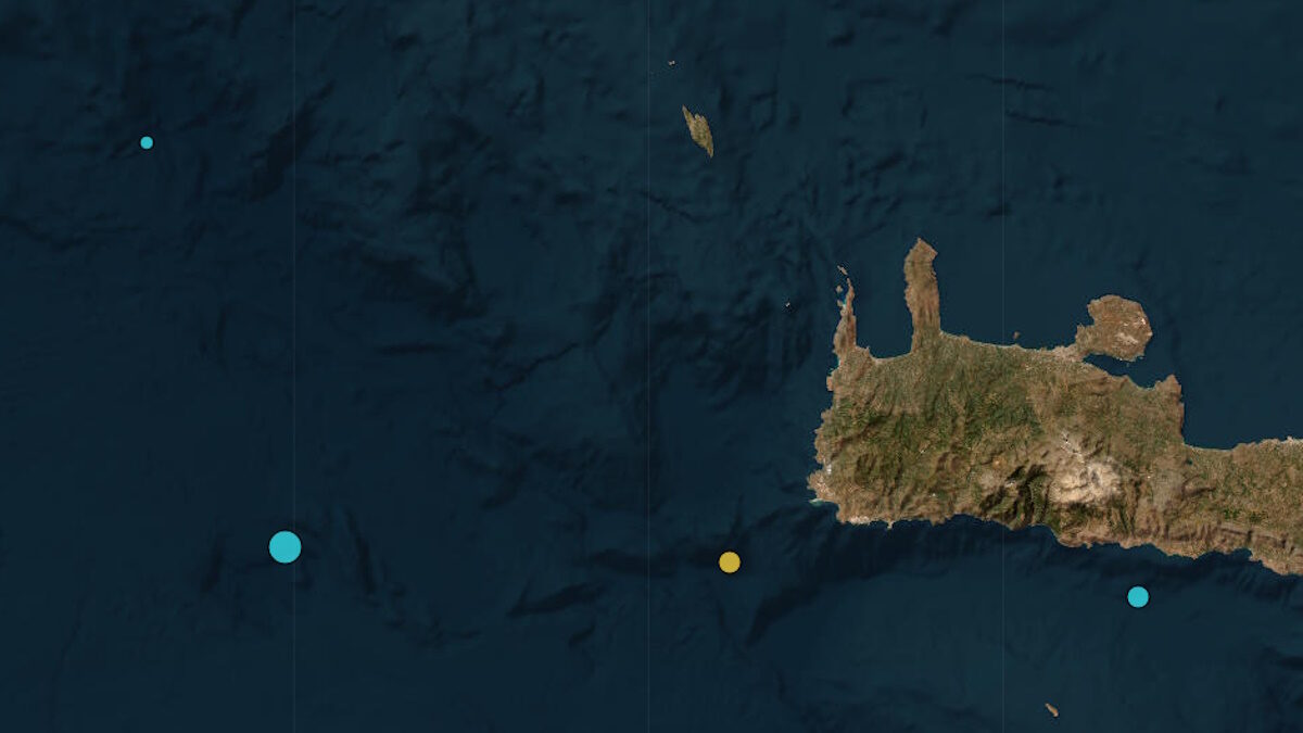 Σεισμός κοντά στην Κρήτη