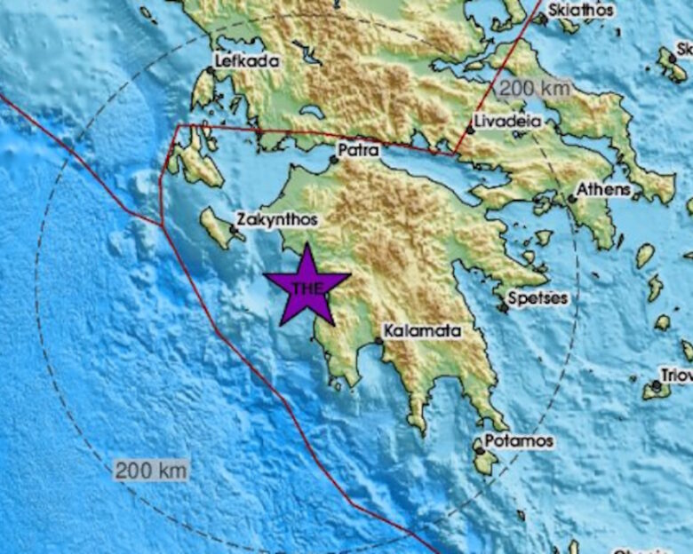 Σεισμός στην Ηλεία: 4,1 Ρίχτερ κοντά στη Ζαχάρω