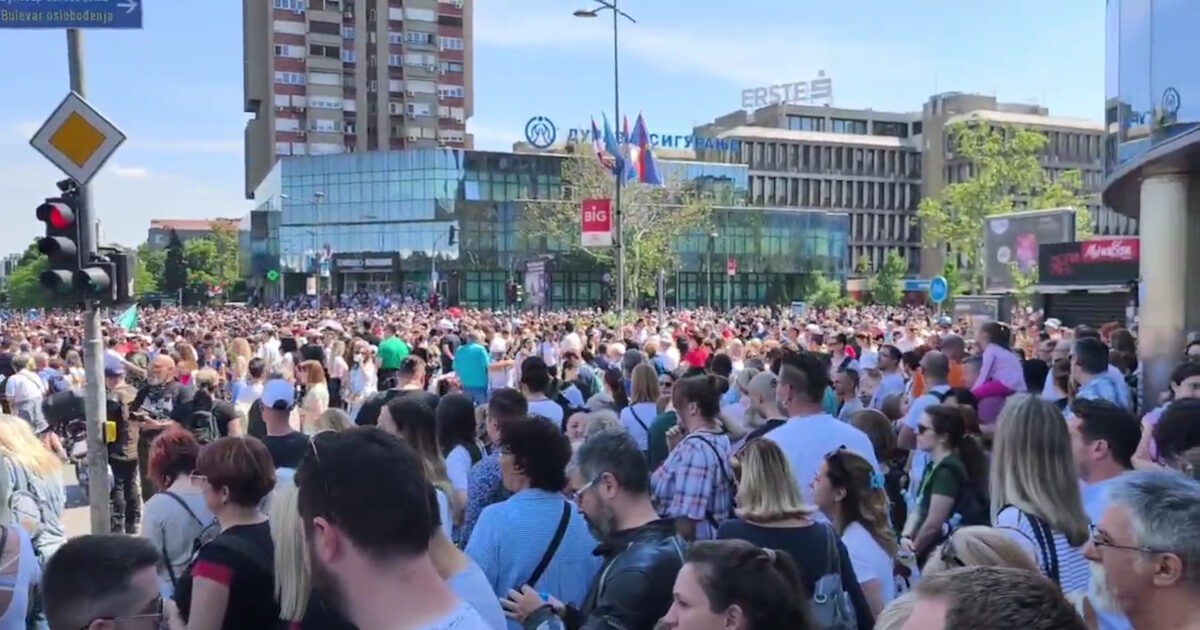 Serbia: Thousands of people on the streets – demonstrations for May Day and 6 months from the tragedy in Novi Sad