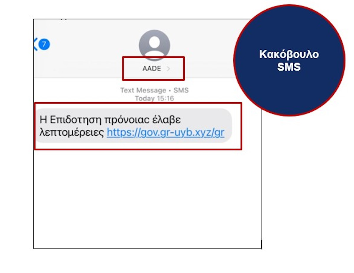 Ένα παραπλανητικό μήνυμα