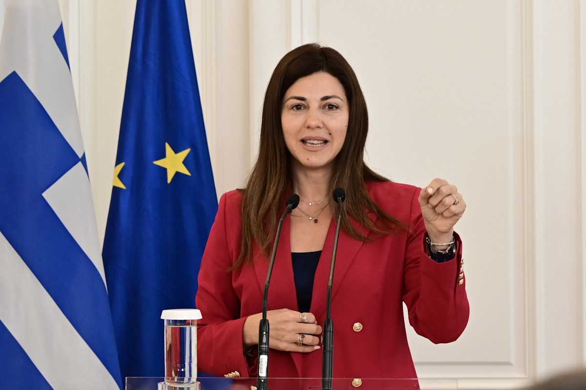 Η υπουργός Παιδείας Σοφία Ζαχαράκη