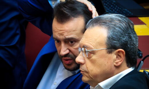 O Νίκος Παππάς με τον Σωκράτη Φάμελλο