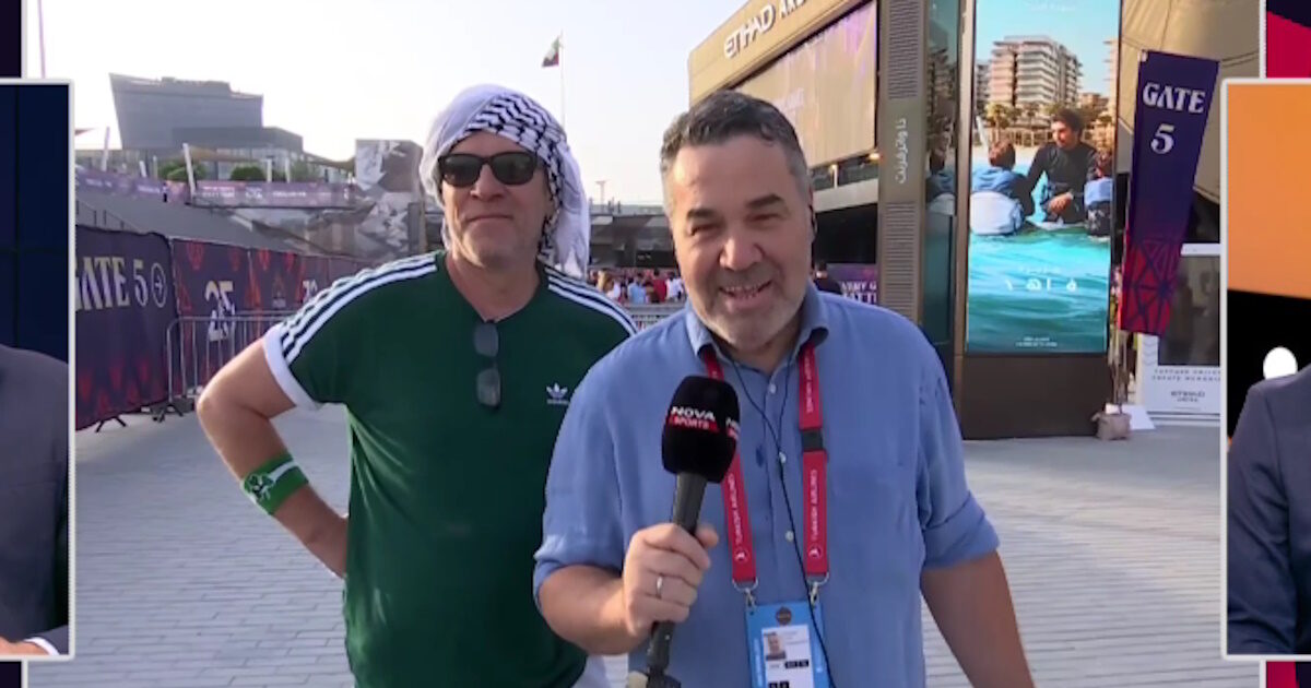 Final Four Euroleague: Yiannis Stankoglou in Abu Dhabi Dressed Arab