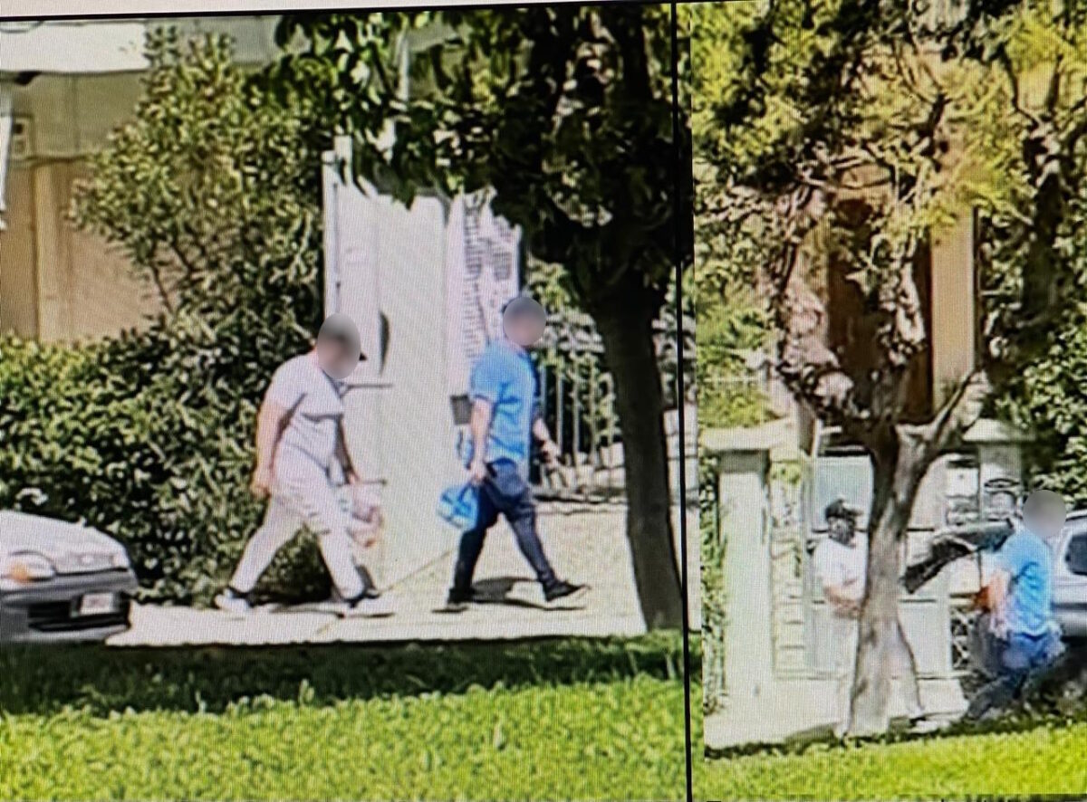 Μέλη της συμμορίας σε δράση
