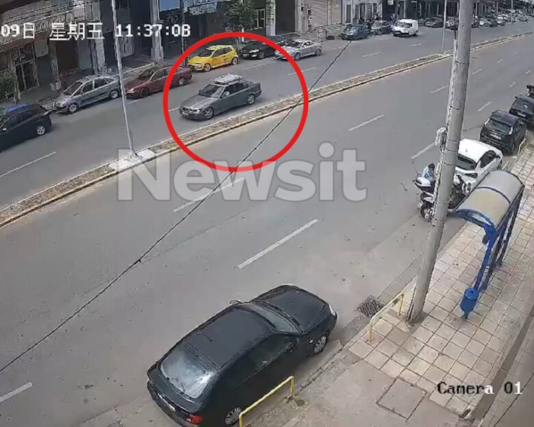 Θεσσαλονίκη: Η στιγμή που το αυτοκίνητο πέφτει πάνω στην κολώνα – Μεθυσμένοι και οι 5 επιβαίνοντες, οι 2 σε σοβαρή κατάσταση στο νοσοκομείο