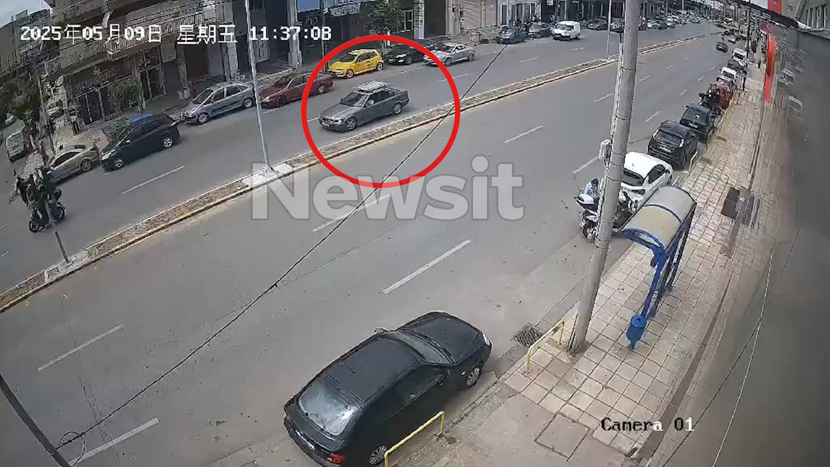 Φωτογραφία από το τροχαίο ατύχημα στη Θεσσαλονίκη