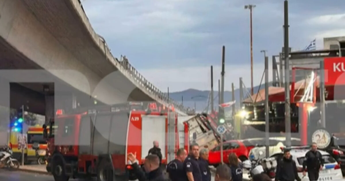 Truck fell from a bridge to Petros Ralli and ended up in Thebes – two wounded