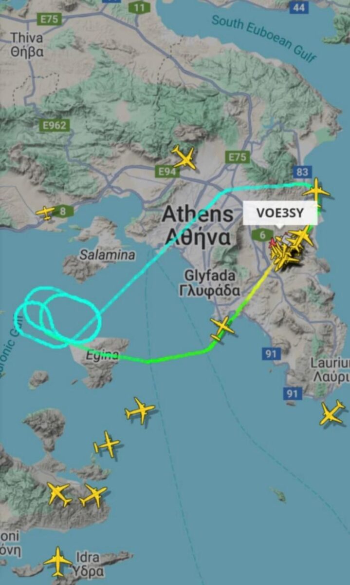 Η πορεία της πτήσης, μέσα από σχετική εφαρμογή