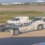 Κατά τη ρυμούλκηση του αεροσκάφους της Volotea
