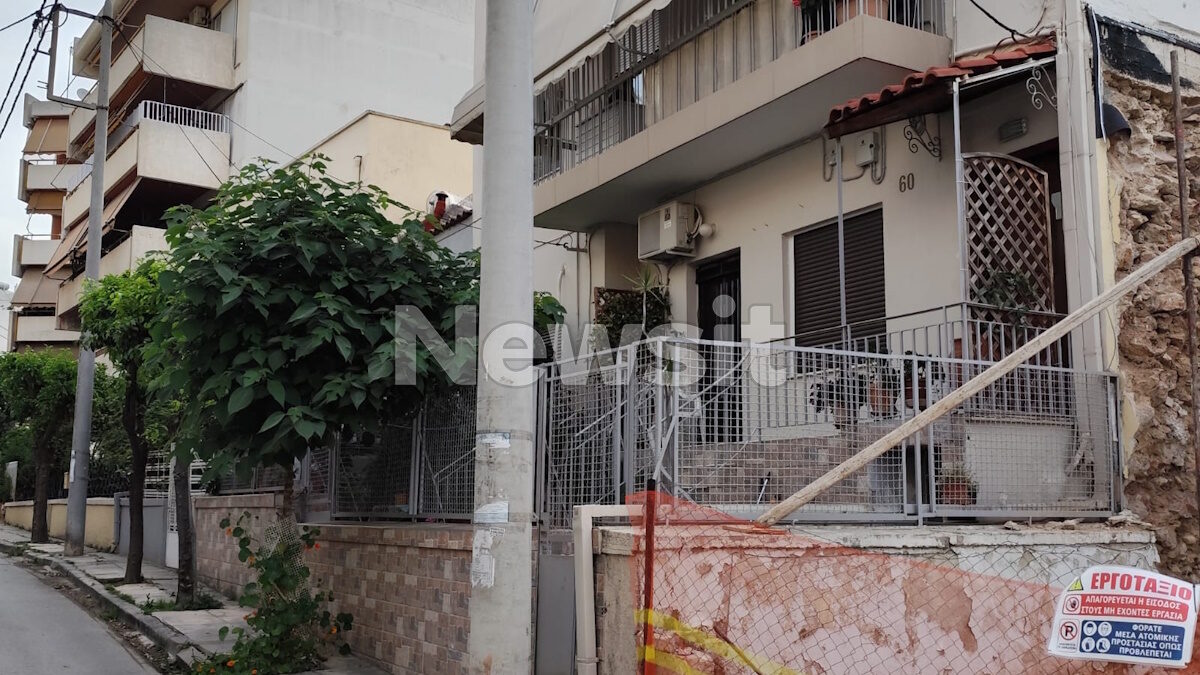 Το σπίτι που βρέθηκε νεκρή η γυναίκα στη Νέα Χαλκηδόνα
