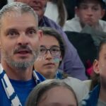 Ο Άγγελος Χαριστέας στην κερκίδα για την εθνική Ελλάδας