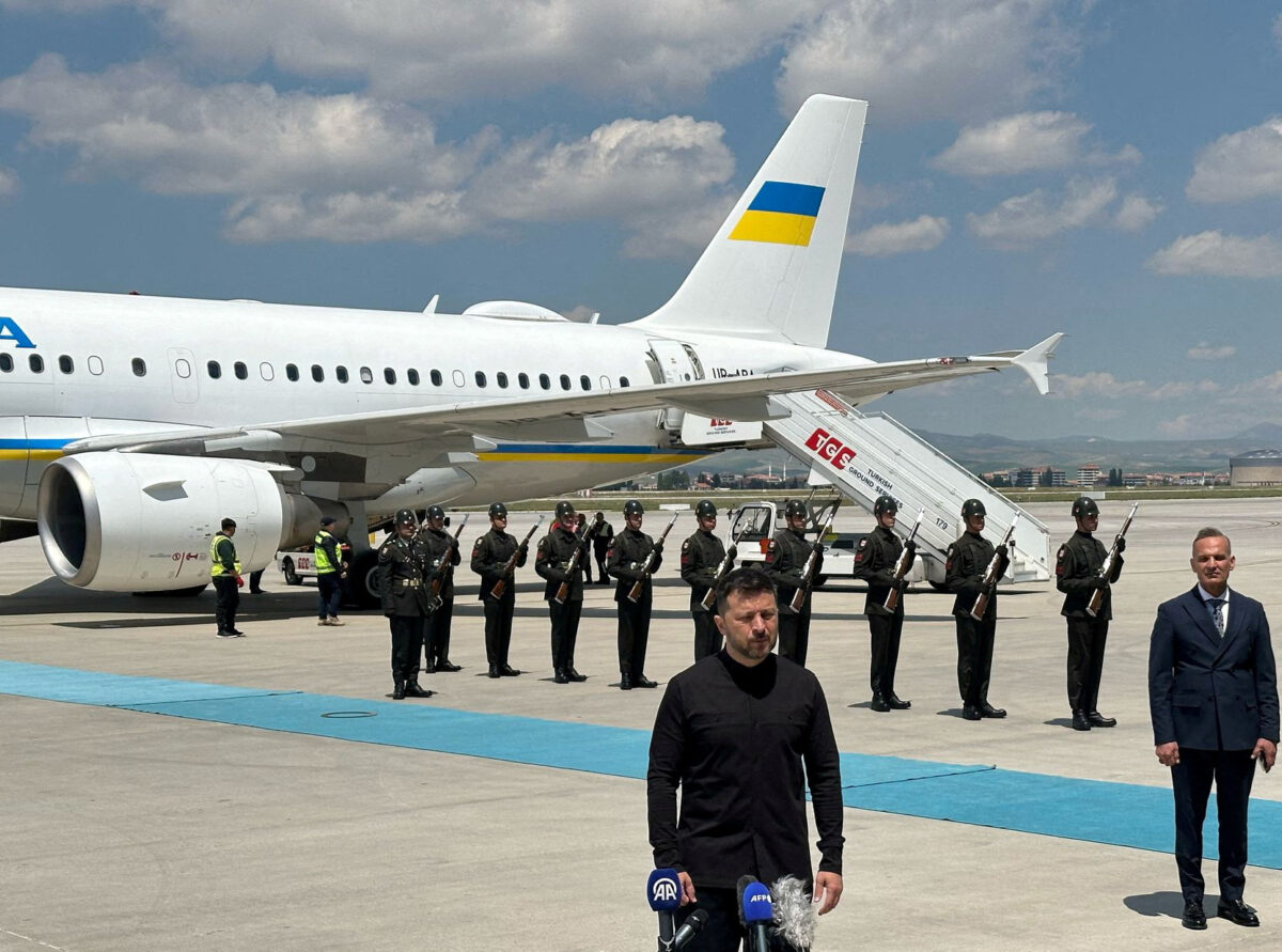 Ο Βολοντίμιρ Ζελένσκι έφτασε στην Άγκυρα