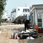 Καταστροφές από τις πλημμύρες στο νησί της Πάρου