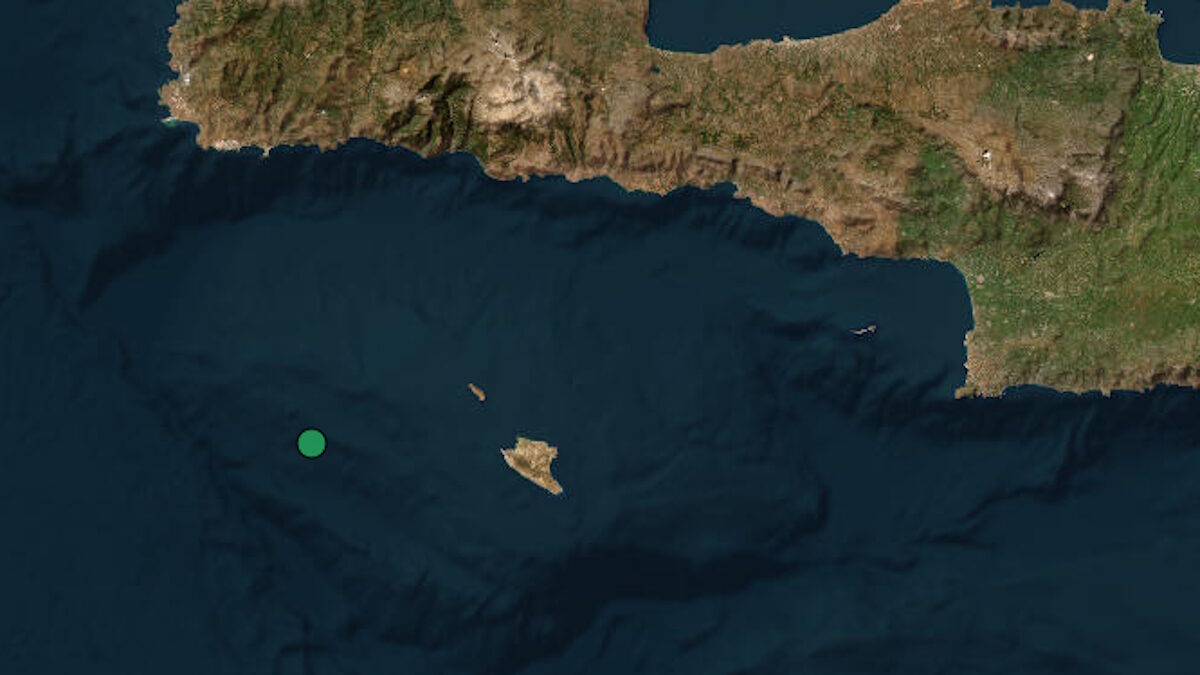 Χάρτης του Γεωδυναμικού Ινστιτούτου του Εθνικού Αστεροσκοπείου Αθηνών