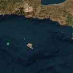 Χάρτης του Γεωδυναμικού Ινστιτούτου του Εθνικού Αστεροσκοπείου Αθηνών