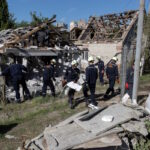 Εικόνες καταστροφής από ρωσικά drones