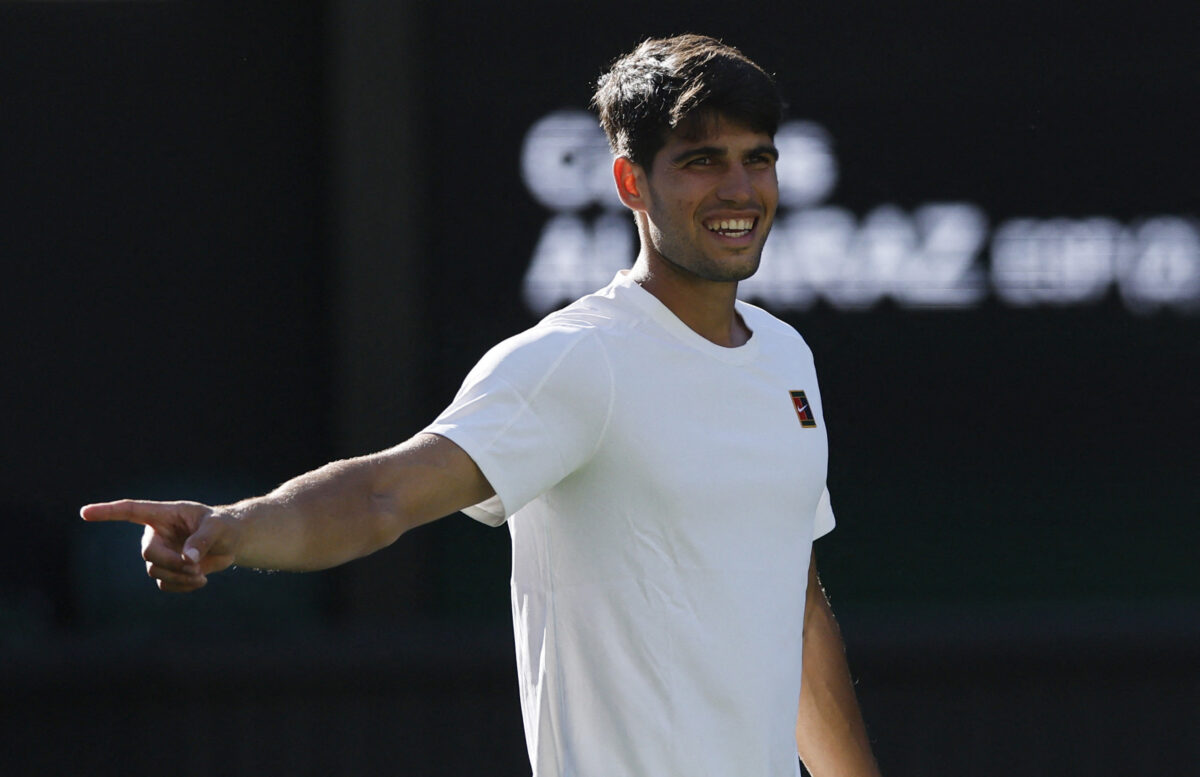 Ο Κάρλος Αλκαράθ στο Wimbledon