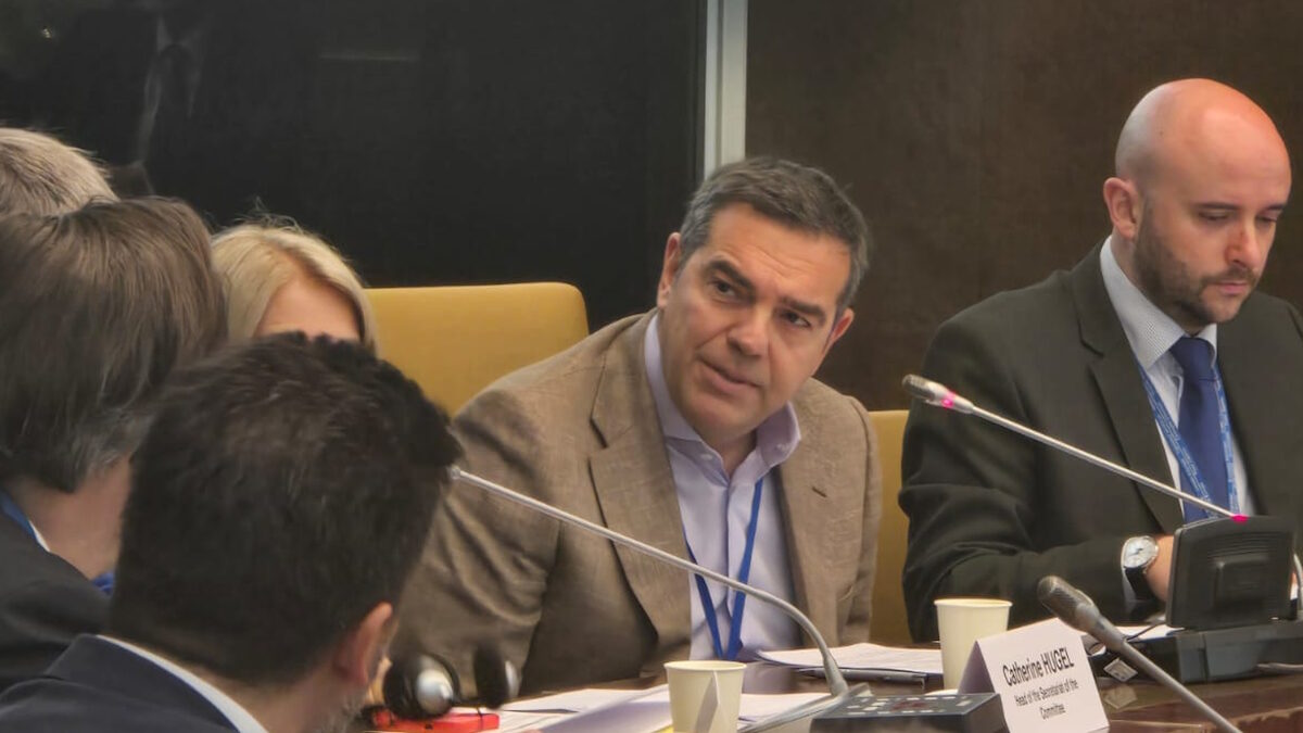 Ο Αλέξης Τσίπρας στη συνεδρίαση της Επιτροπής Δυτικών Βαλκανίων της Κοινοβουλευτικής Επιτροπής του Συμβουλίου της Ευρώπης