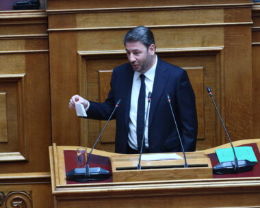 Ο Νίκος Ανδρουλάκης στη Βουλή