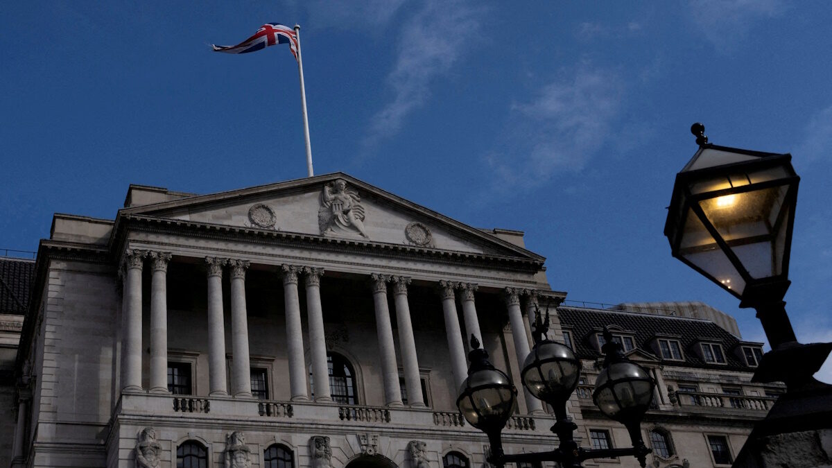 General view of the Bank of England building