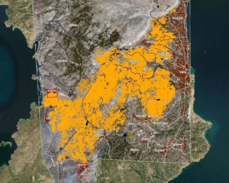 Χίος: Πάνω από 40.000 στρέμματα κάηκαν στη μεγάλη φωτιά