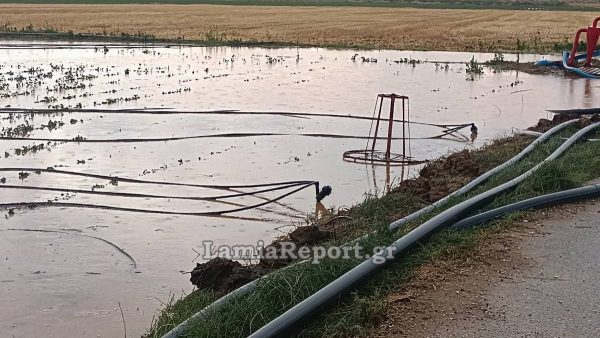 Μεγάλες οι ζημιές από την κακοκαιρία στον Δομοκό