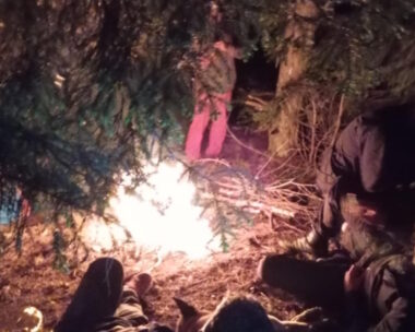Μέλη της διασωστικής εθελοντικής ομάδας ΟΦΚΑΘ στο Φρακτό Δράμας